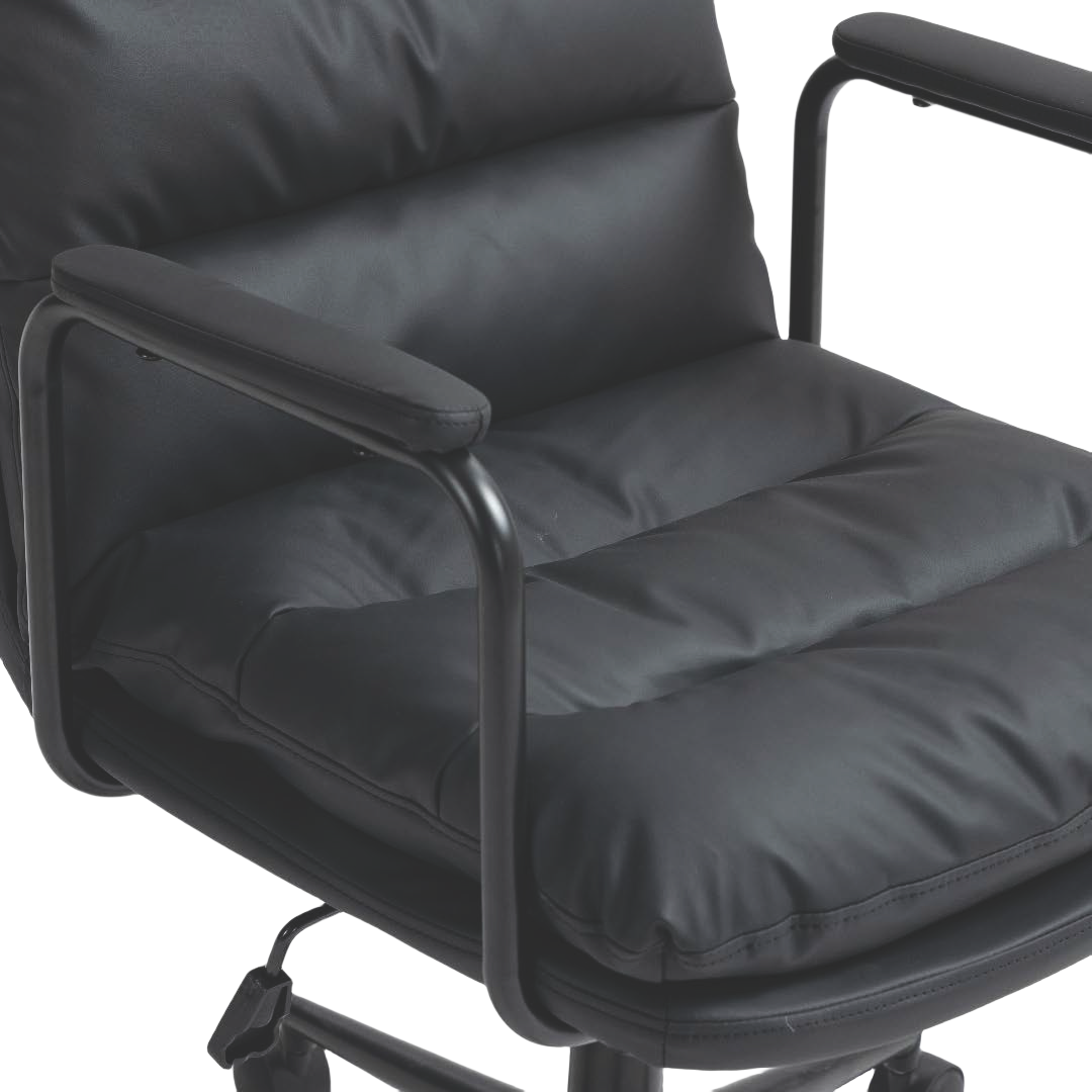 Alldo Faux Leather Office Chair -Black