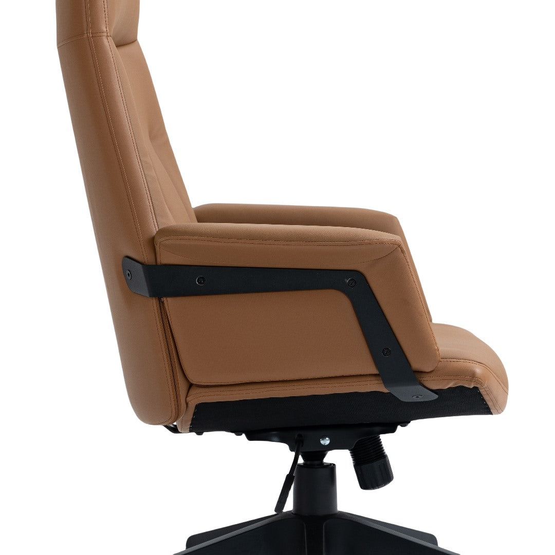 Adolfo High Back Office Chair -Light Brown