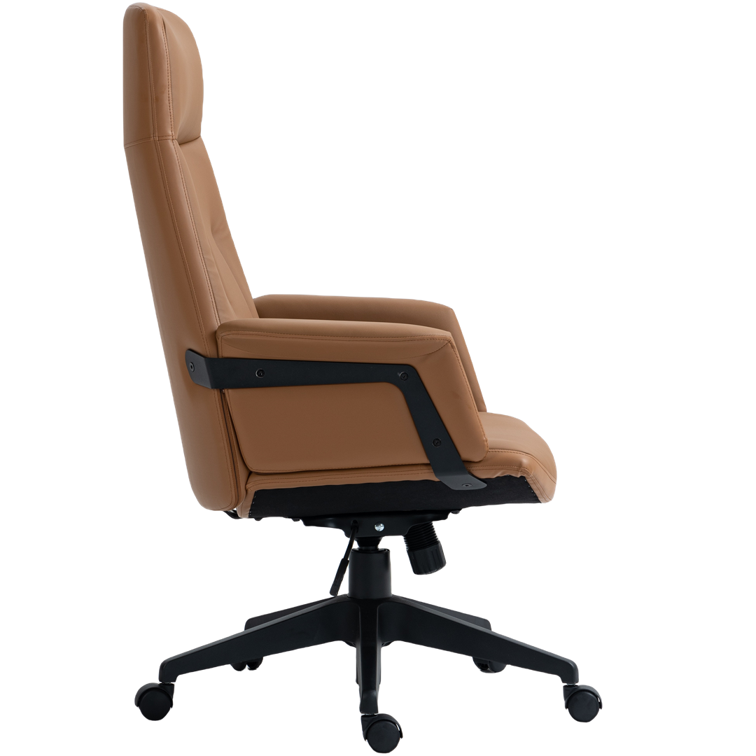 Adolfo High Back Office Chair -Light Brown