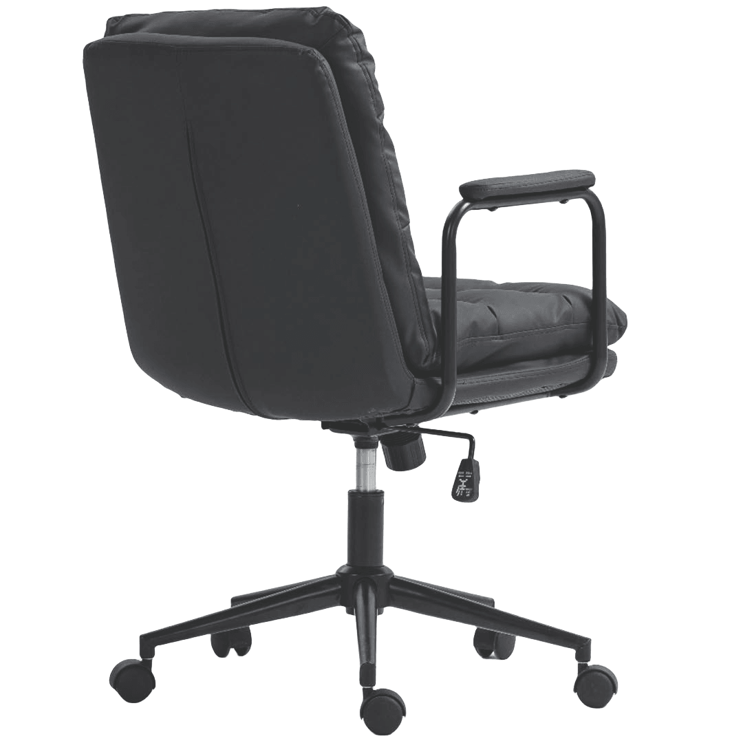 Alldo Faux Leather Office Chair -Black