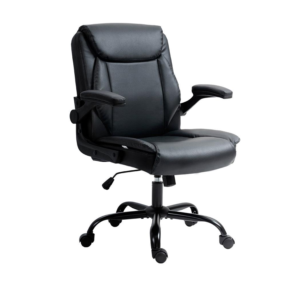 Artiss Executive Office Chair Mid Back Black