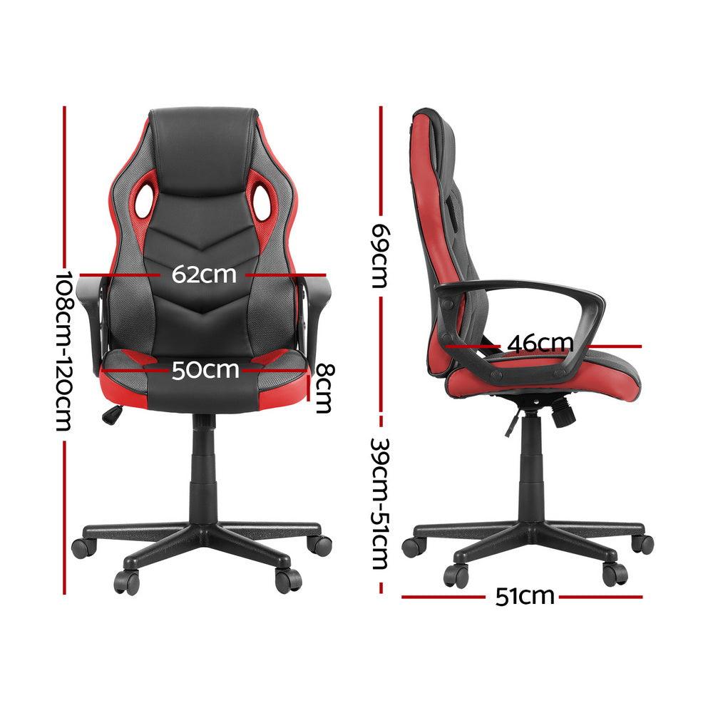 Artiss Gaming Office Chair Computer Chairs Red