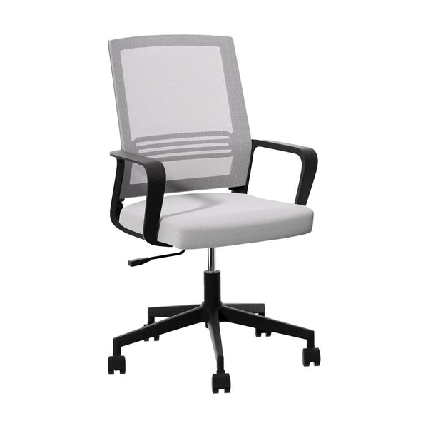 Artiss Mesh Office Chair Computer Gaming Desk Chairs Work Study Mid Back Grey