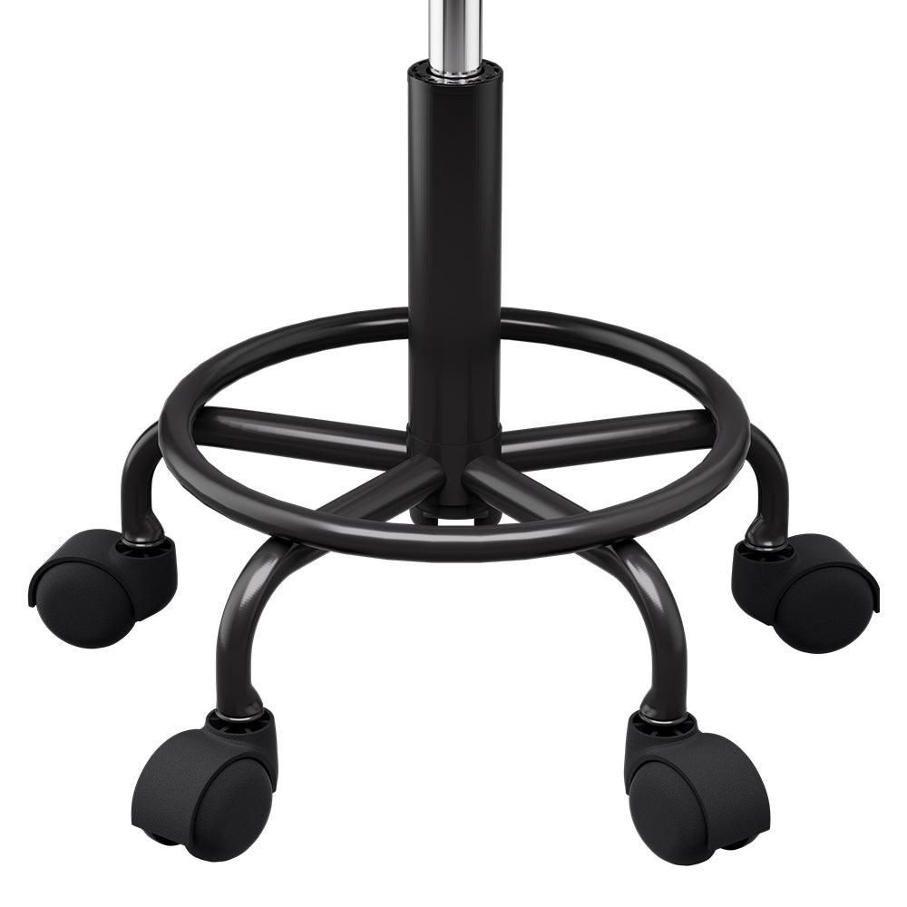 Artiss Salon Stool Round Swivel Chairs Black