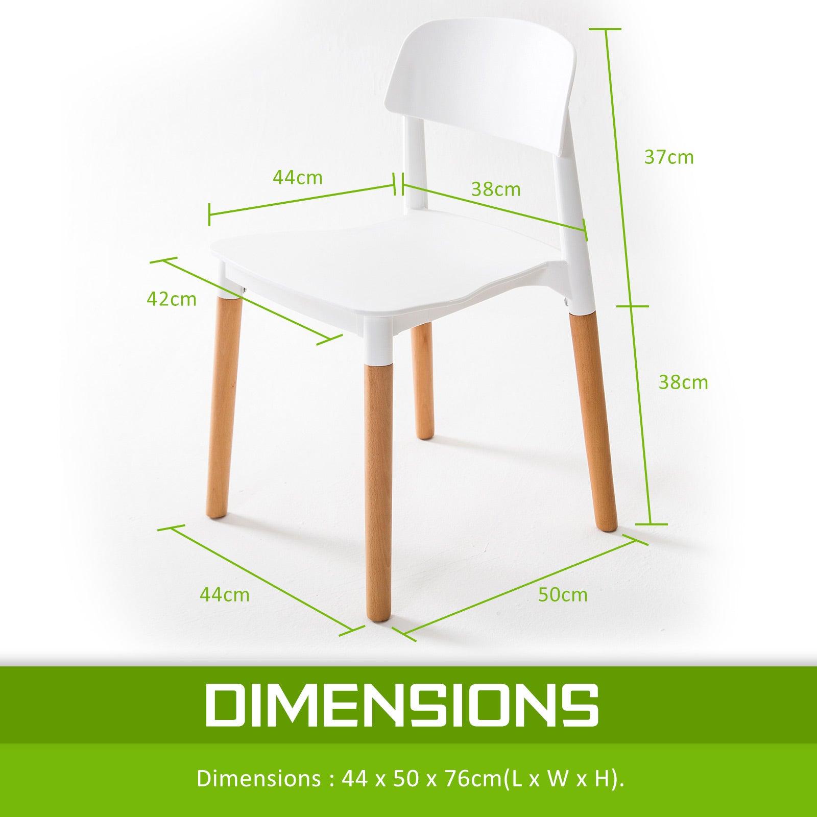 2X Retro Belloch Stackable Dining Chair WHITE