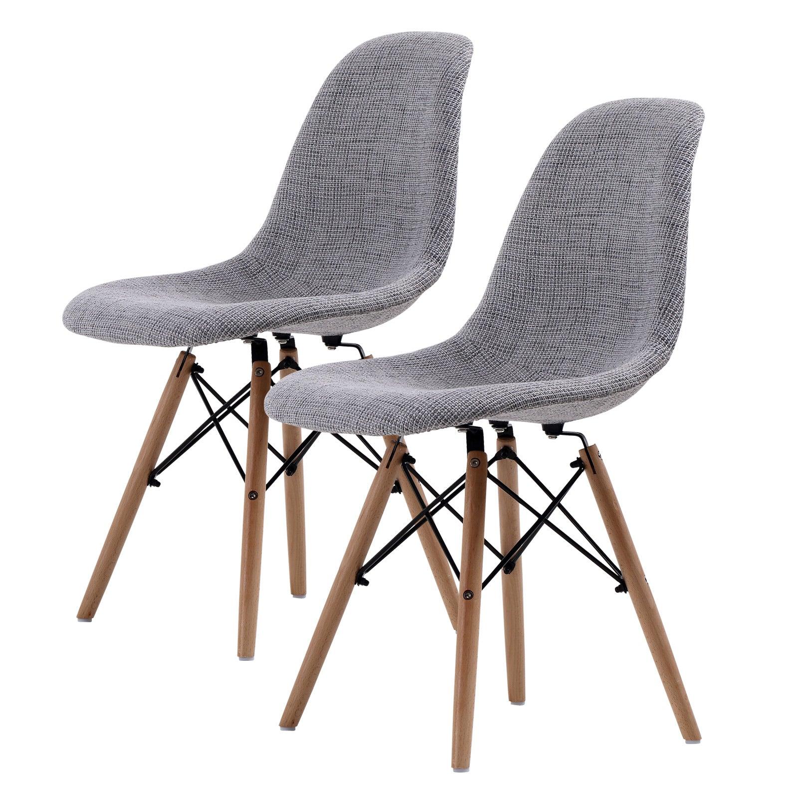 2X Retro Dining Chair DSW GREY