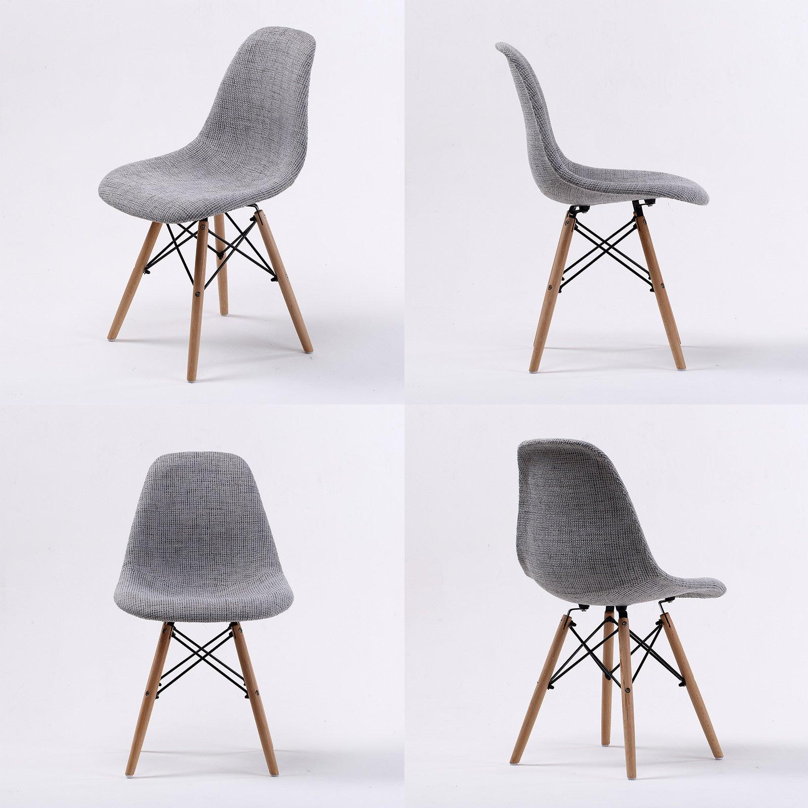 2X Retro Dining Chair DSW GREY