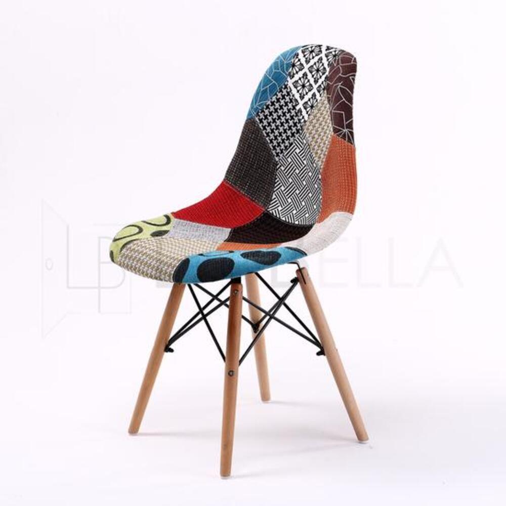 4X Retro Dining Chair DSW MULTI COLOUR