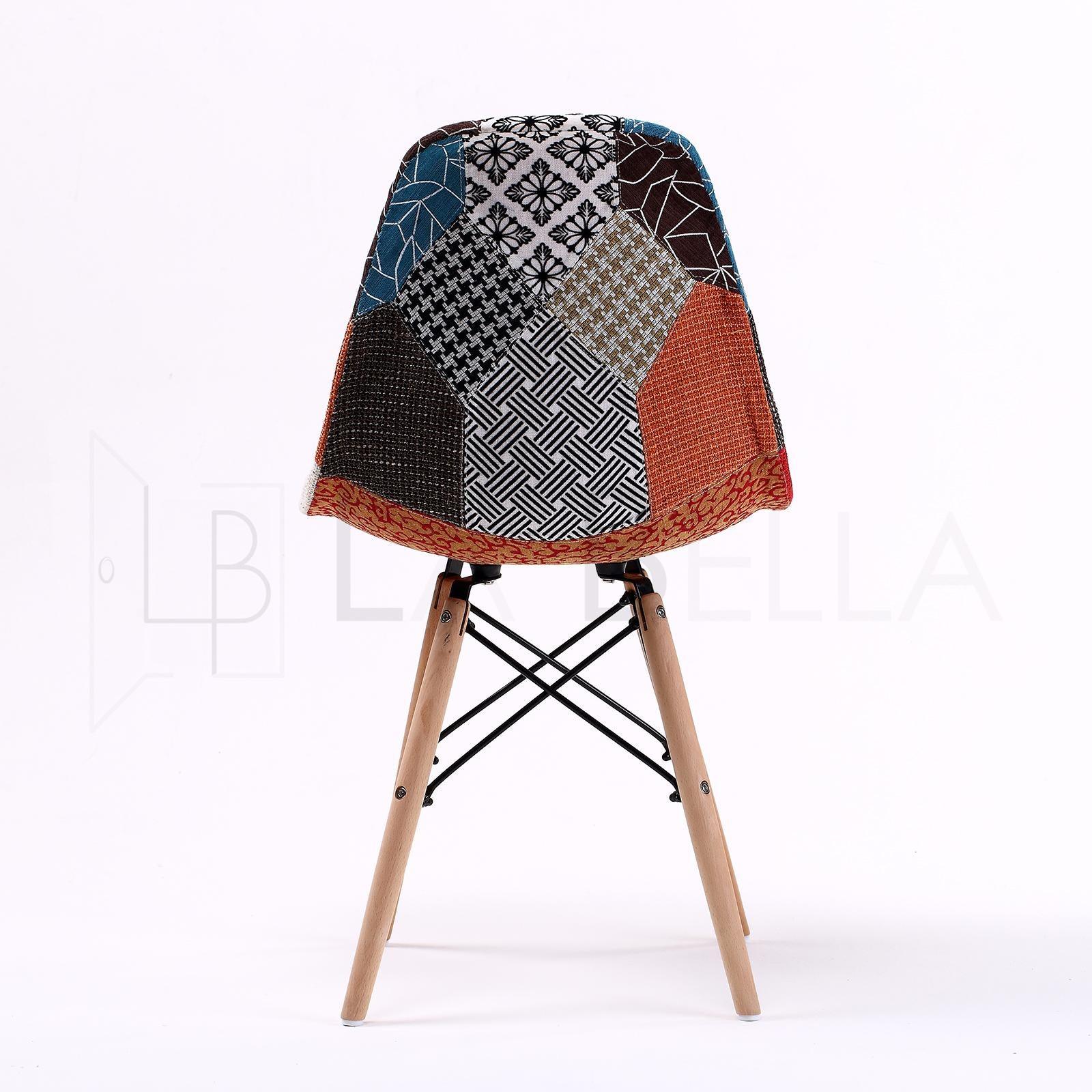 4X Retro Dining Chair DSW MULTI COLOUR