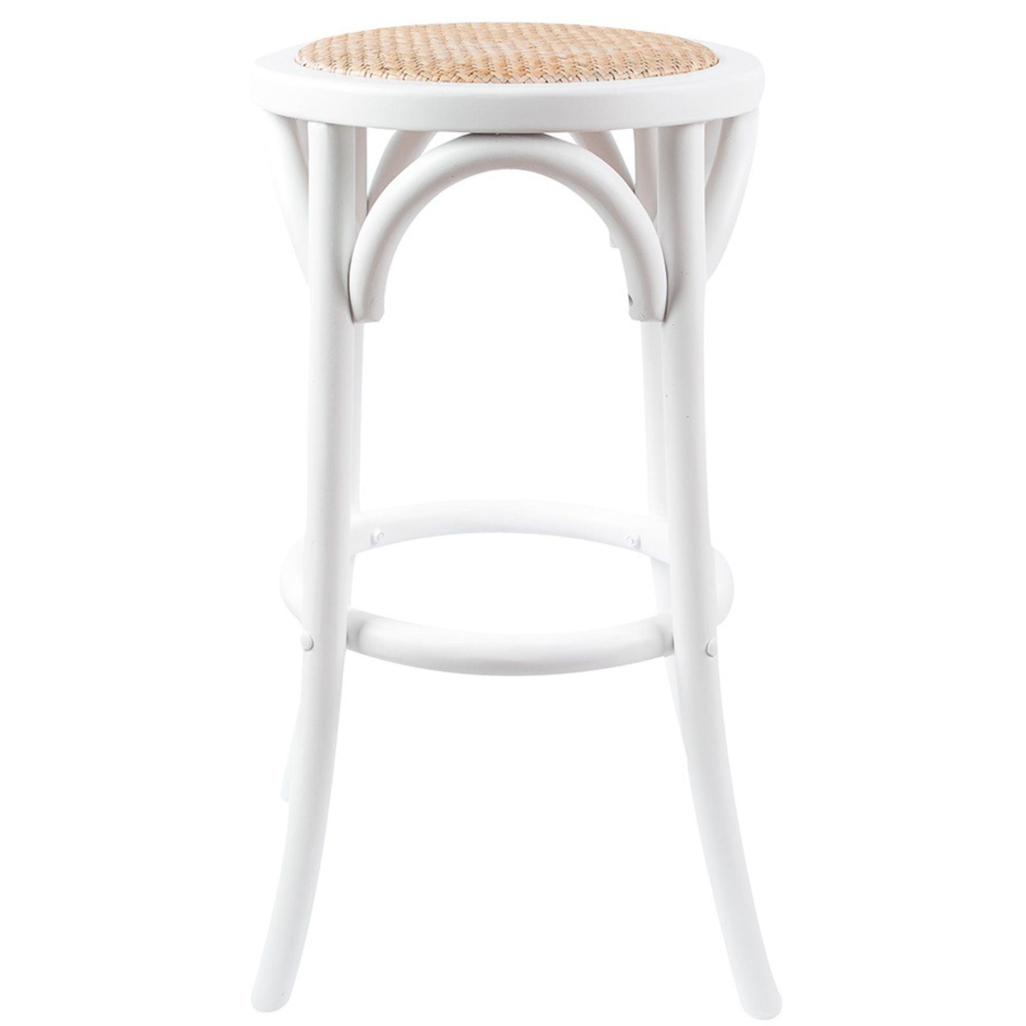 Timber Rattan Stools Aster Round Bar Stools Dining Stool Chair Solid Birch Timber Rattan Se