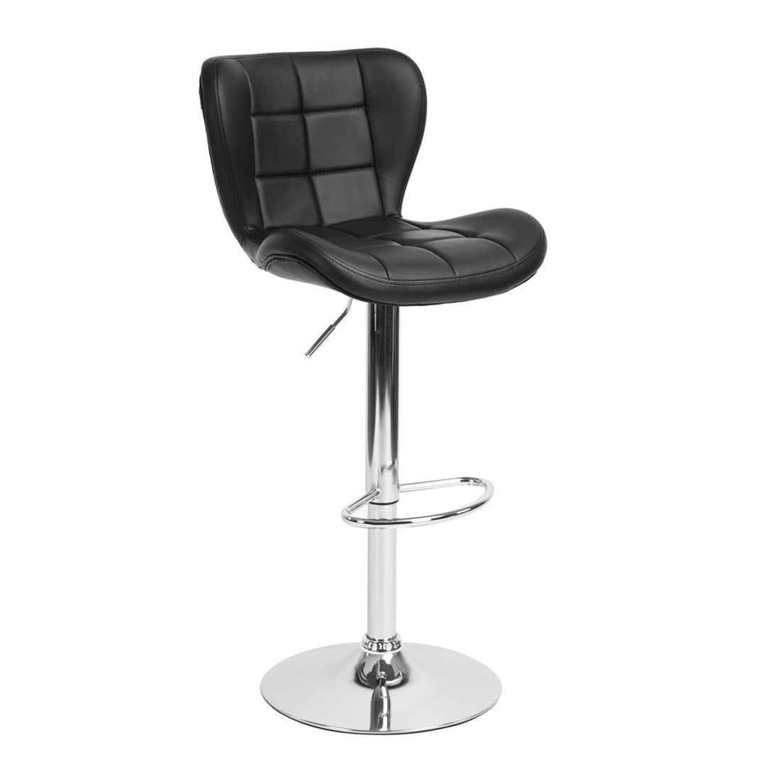 Jino Set of 2 Height Adjustable Bar stools- Black