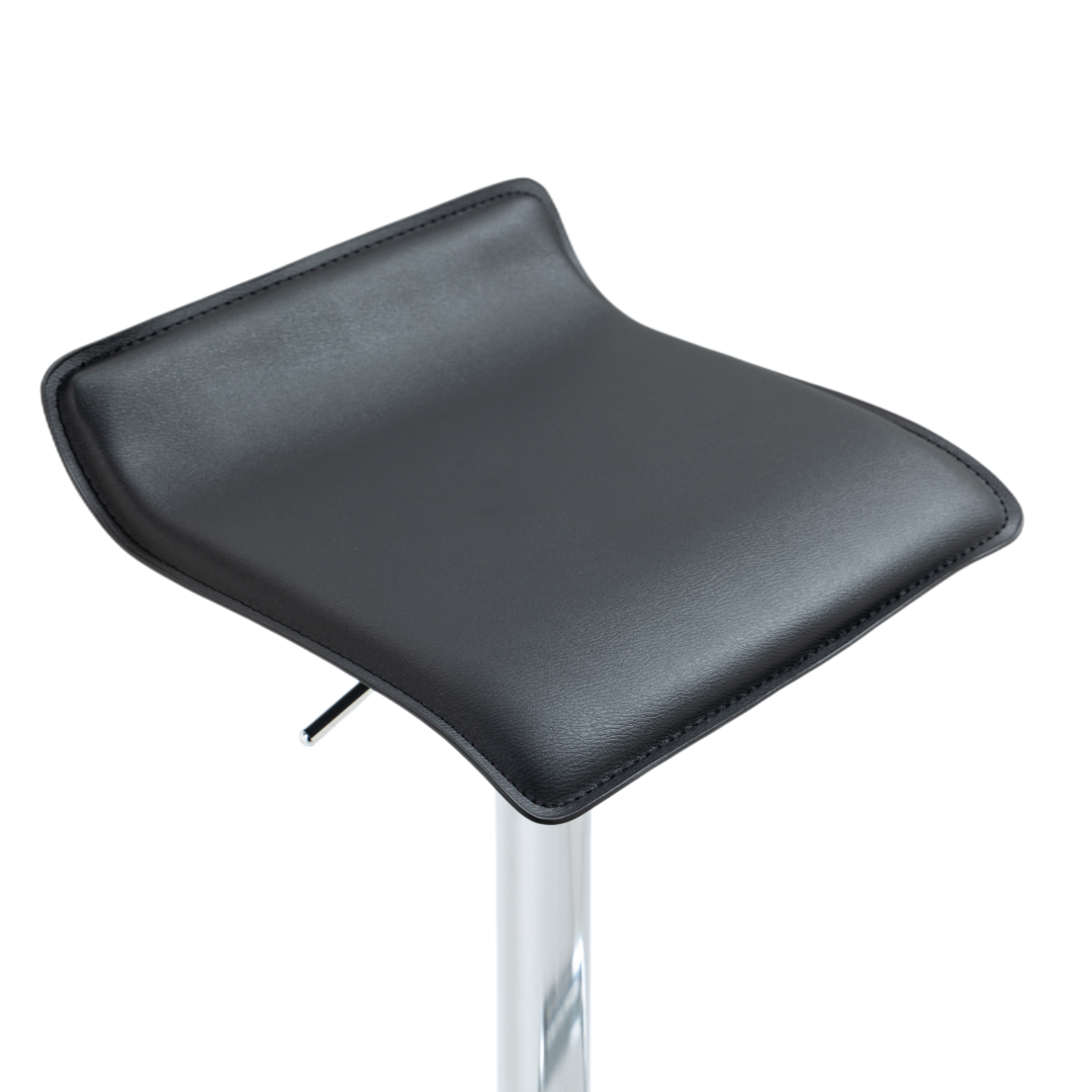 Libero Set of 2 Gas Lift Bar stools- Black