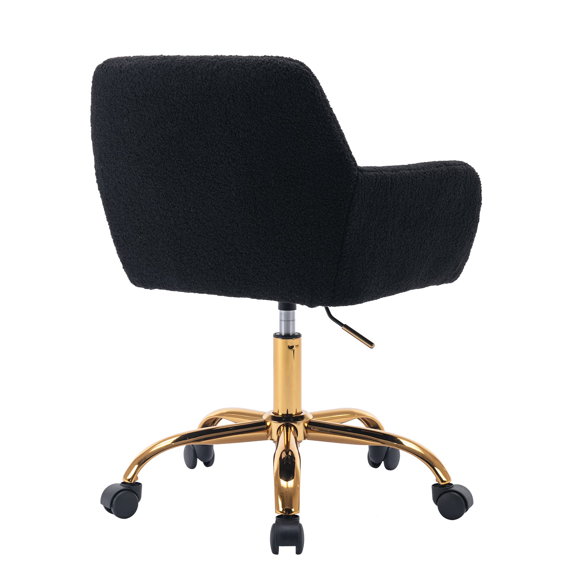 Armani Faux Fur Office Chair-Black